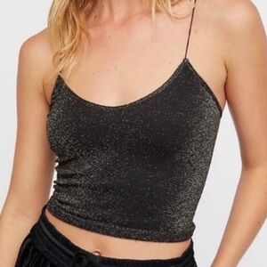 Black and Gold Shimmer Women's Top